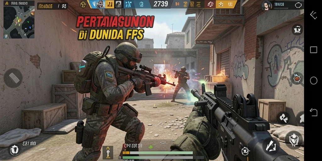 Tampilan luar biasa dari game FPS yang penuh aksi.