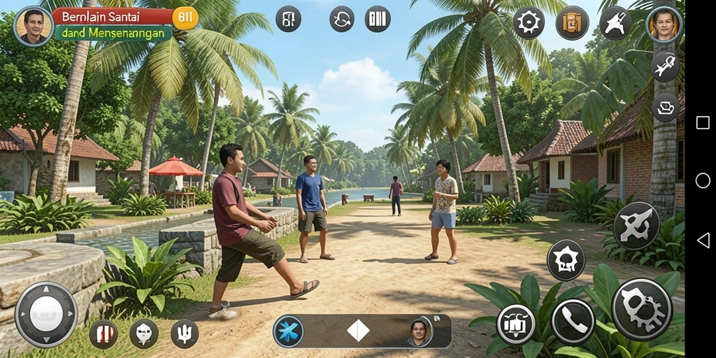 Tampilan gameplay 8II dengan momen seru dan penuh warna.