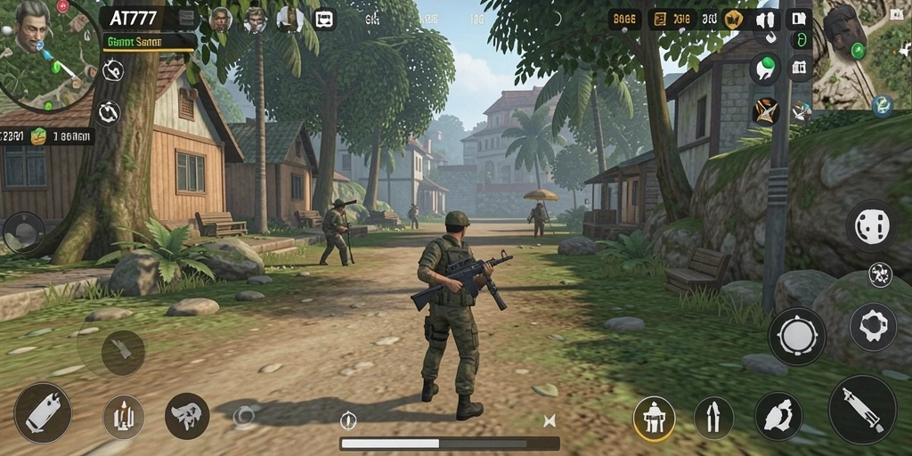 Tampilan gameplay santai dari AT777 dengan grafis menawan.