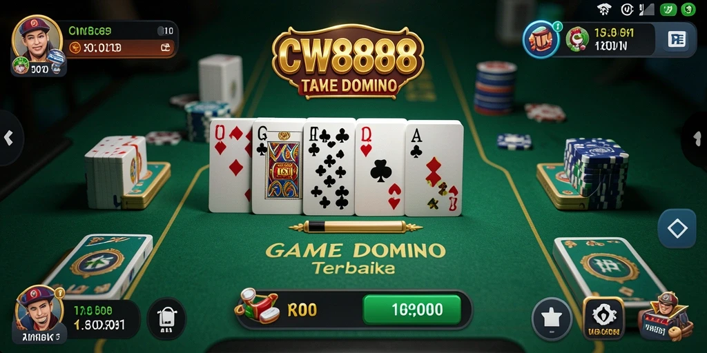 Tampilan menarik dari gameplay Domino yang seru dan menantang.
