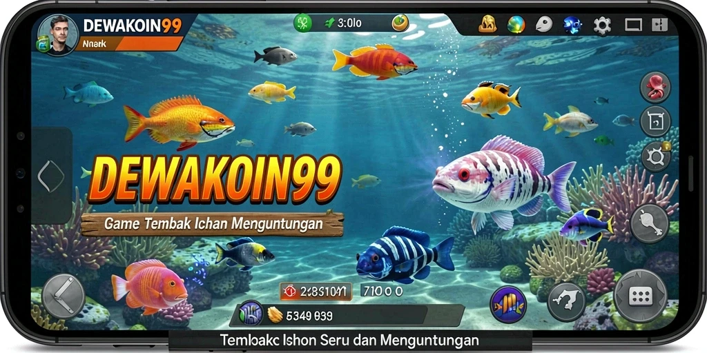 Tampilan menakjubkan dari gameplay Tembak Ikan yang menarik.