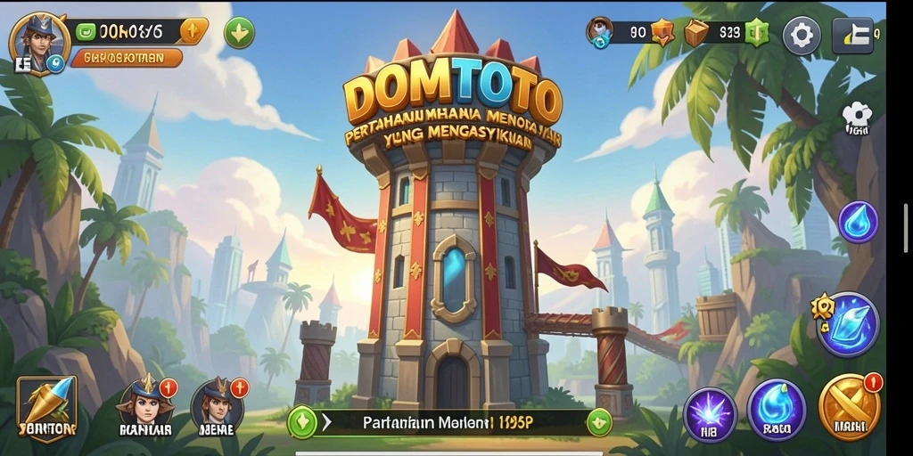 Gameplay DOMTOTO yang seru dan menegangkan dalam Tower Defense.