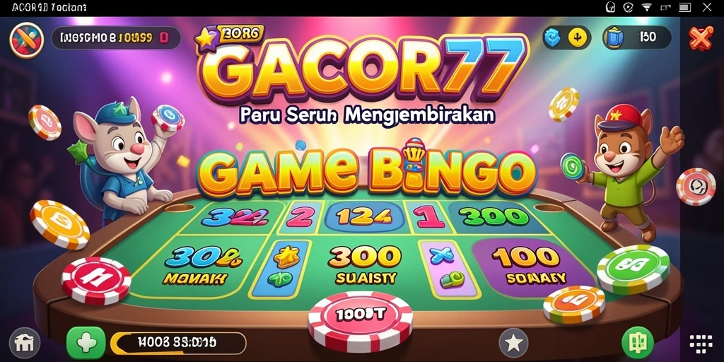 Tampilan gameplay seru dalam GACOR77 dengan fitur Bingo.