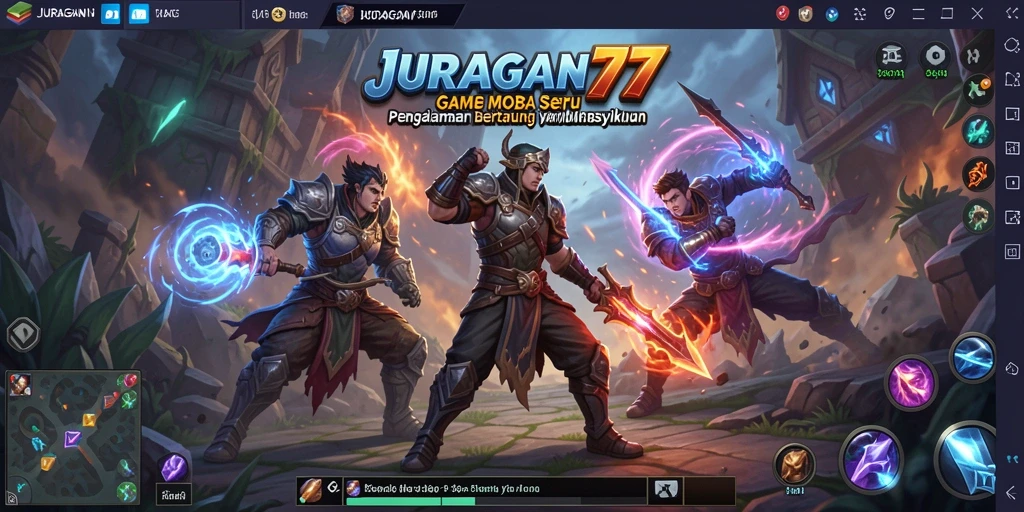 Screenshot menampilkan aksi gameplay seru dalam JURAGAN77.