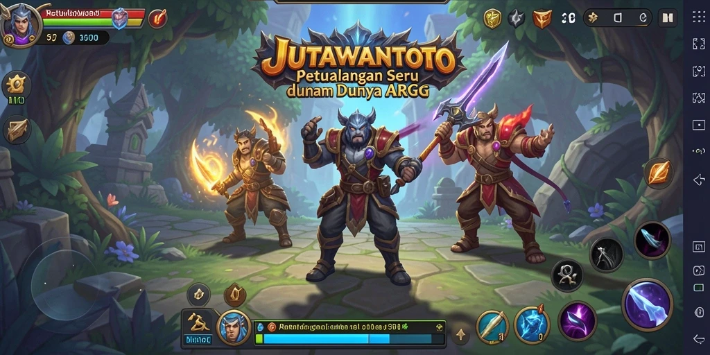 Tangkapan layar menunjukkan aksi laga seru dalam permainan ARPG.
