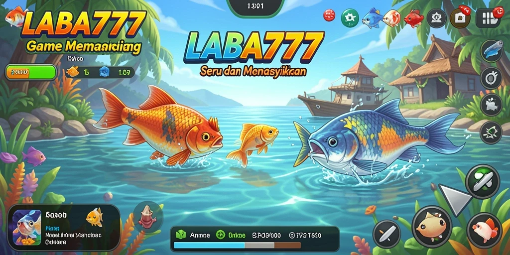 Tampilan gameplay LABA777 dengan aksi memancing yang seru dan menarik.