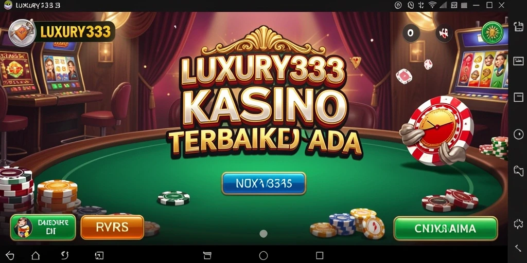 Tampilan menarik dari gameplay Kasino LUXURY333 yang mendebarkan.