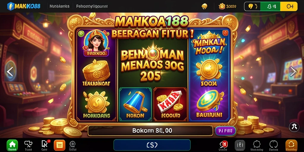 Tampilan gameplay Slot yang menarik dan penuh warna dari MAHKOTA188.