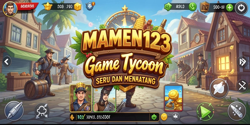 Tampilan gameplay MAMEN123 dengan elemen Tycoon yang menarik.