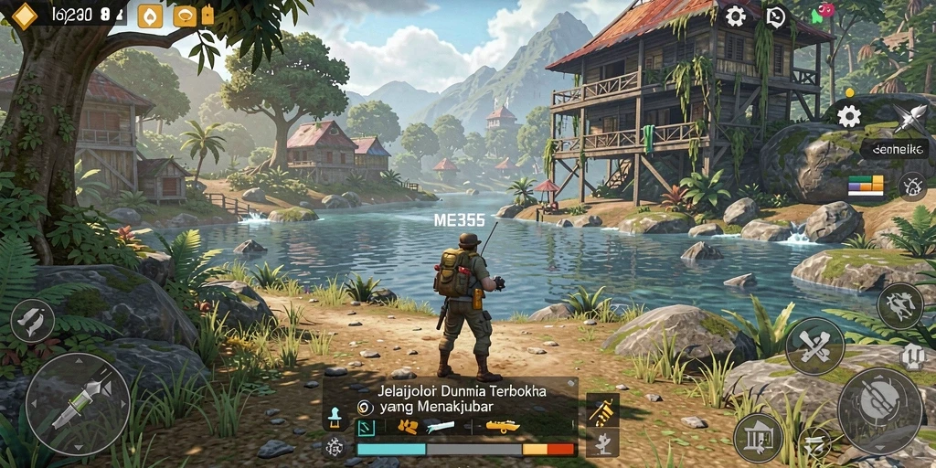 Tampilan gameplay ME355 yang menakjubkan di dunia Open World.