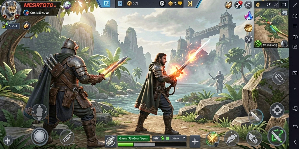 Tampilan gameplay strategis dan membangun kerajaan di MESIRTOTO.
