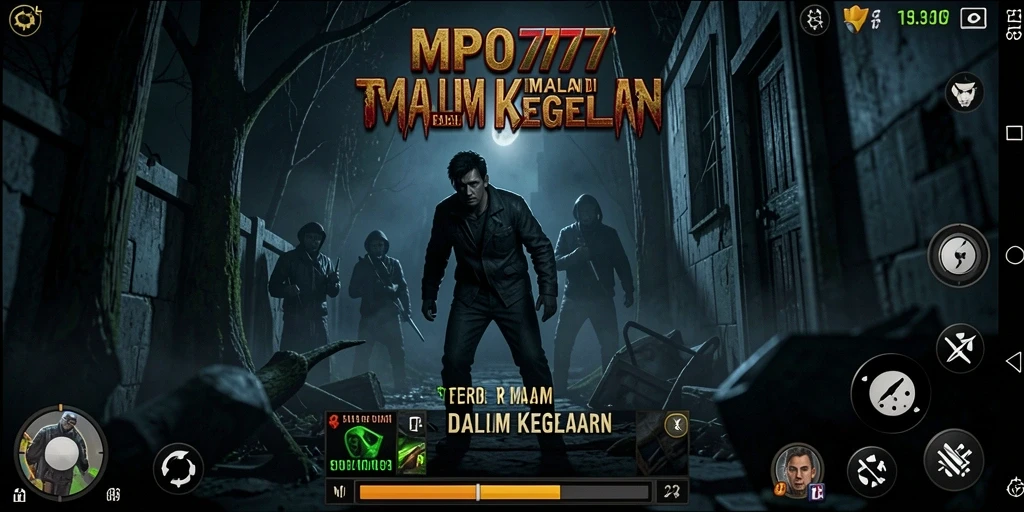 Screenshot MPO777 menunjukkan suasana gameplay yang mencekam dan misterius.