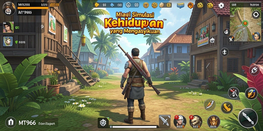 Gameplay seru MT966 dengan interaksi karakter yang hidup.