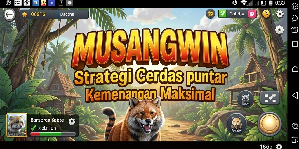 Tampilan gameplay <strong>MUSANGWIN</strong> yang penuh strategi dan aksi menarik.