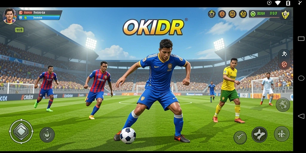 Screenshot gameplay OKIDR menampilkan keseruan berolahraga bersama teman.
