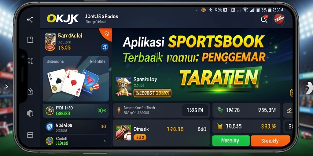 Tampilan menarik dari gameplay Sportsbook di OKJK.