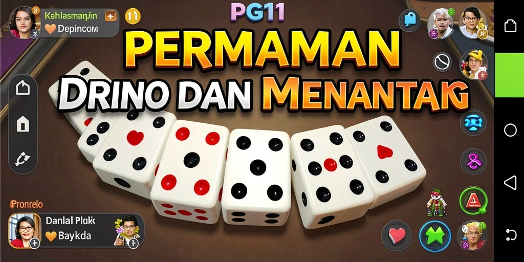 Screenshot PG11 menampilkan gameplay domino dengan grafis yang menarik.