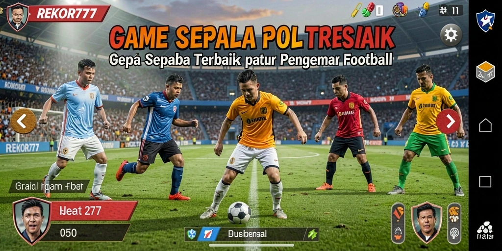 Tampilan gameplay <strong>REKOR777</strong> yang menarik dan mendebarkan di lapangan sepak bola.