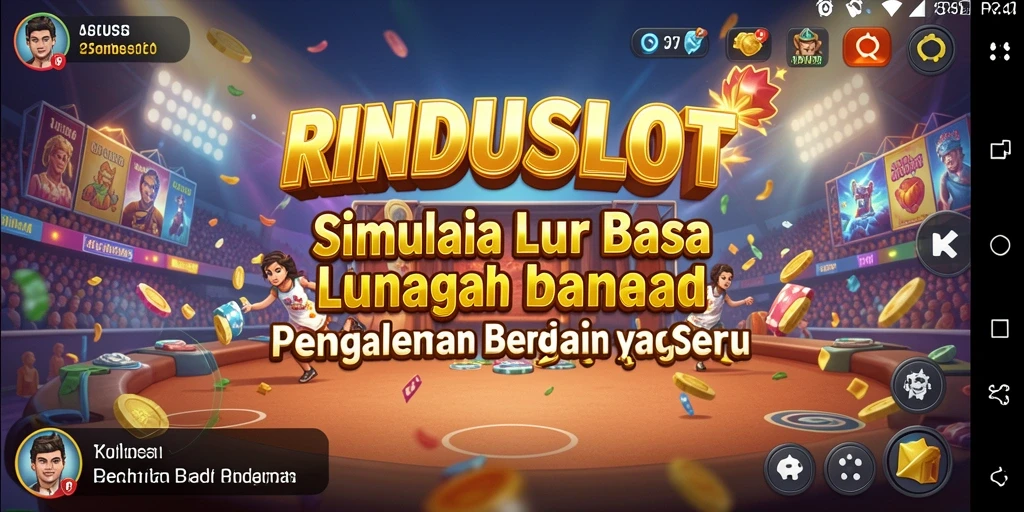 Tampilan gameplay RINDUSLOT yang menegangkan dan interaktif.