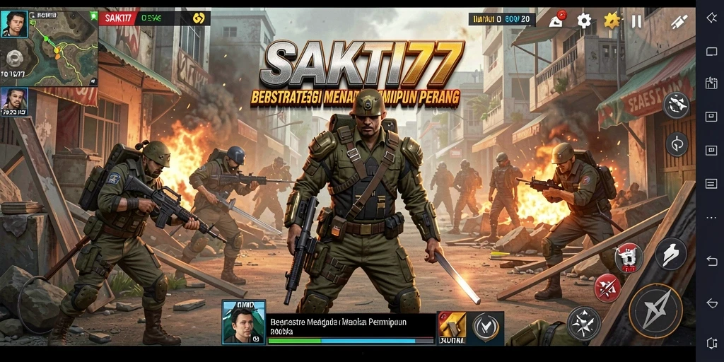 Tampilan gameplay menegangkan dengan strategi yang mendebarkan.