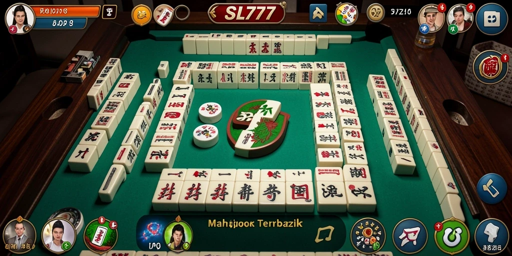 Screenshot menunjukkan gameplay Mahjong yang seru dan menantang di SL777.