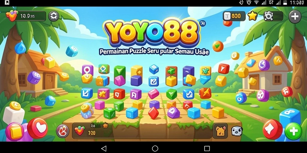 Gameplay seru YOYO88 dengan berbagai tantangan puzzle.