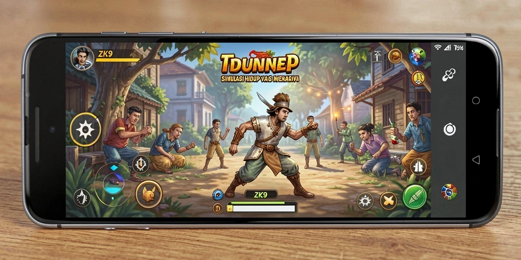 Tampilan gameplay ZK9 yang interaktif dan menarik.