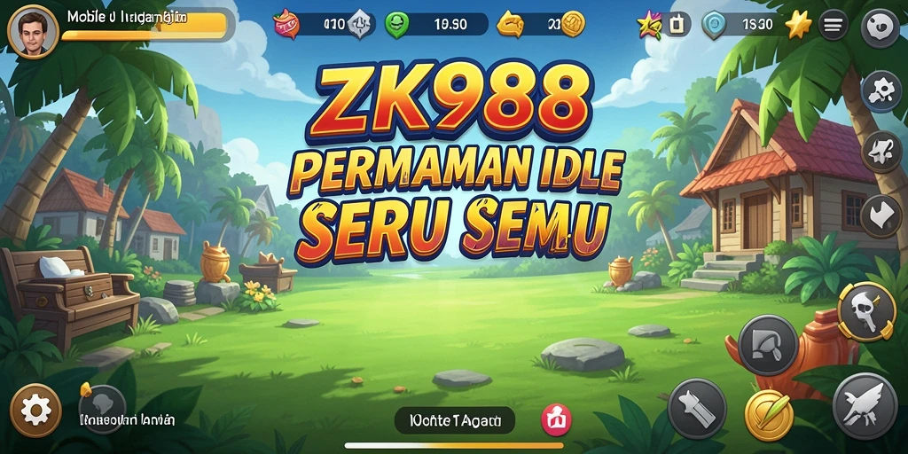 Tampilan gameplay ZK988 yang menunjukkan karakter melakukan misi Idle.